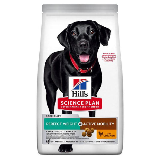 Hill's SP Canine Adult Perfect Weight & Active Mobility Large Breed Pollo 12kg