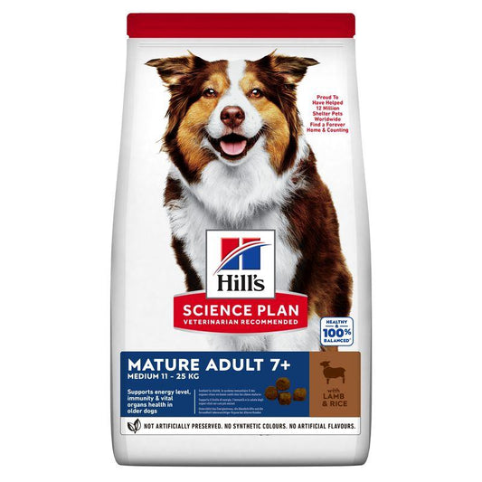 Hill's SP Canine Mature Adult 7+ Medium Cordero & Arroz 2.5kg