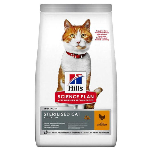 Hill's Feline Young Adult Sterilised Cat Pollo 10kg