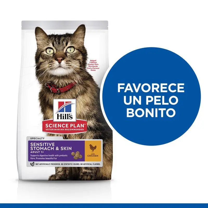 Hill's SP Feline Adult Sensitive Stomach & Skin Pollo 1.5kg
