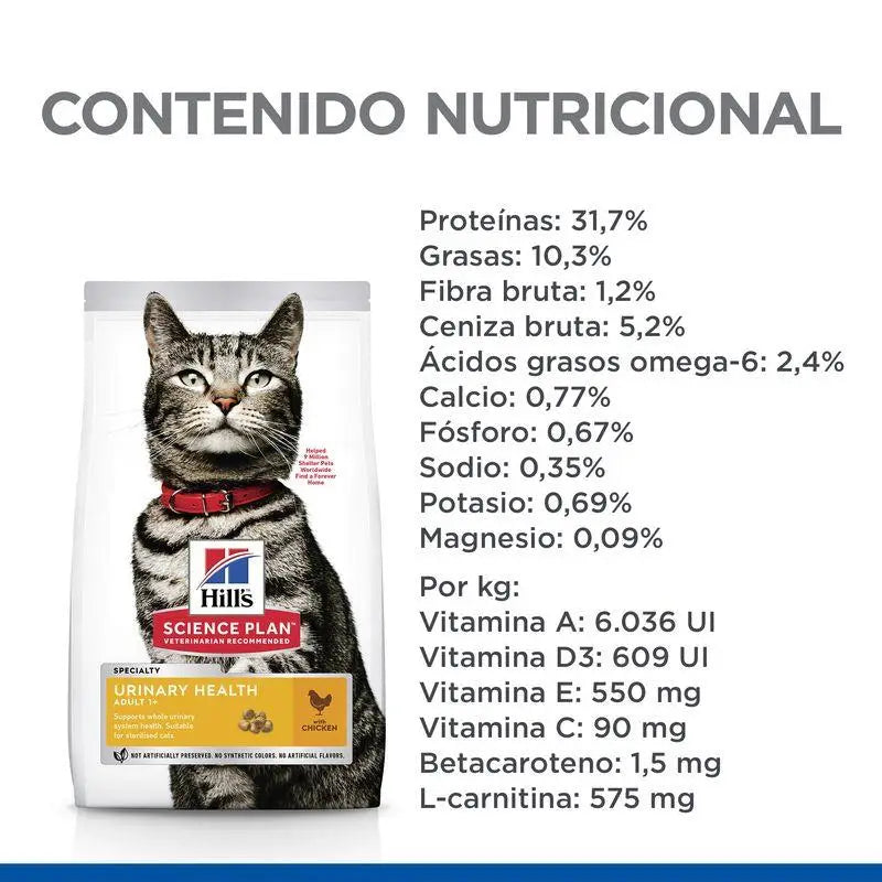 Hill's SP Feline Adult Urinary Health Pollo 1.5kg