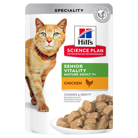 Hill's SP Feline Senior Vitality Pollo 85g sobre