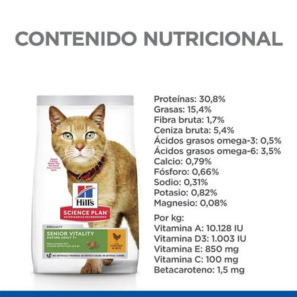Hill's SP Feline Adult 7+ Senior Vitality Pollo 1.5kg
