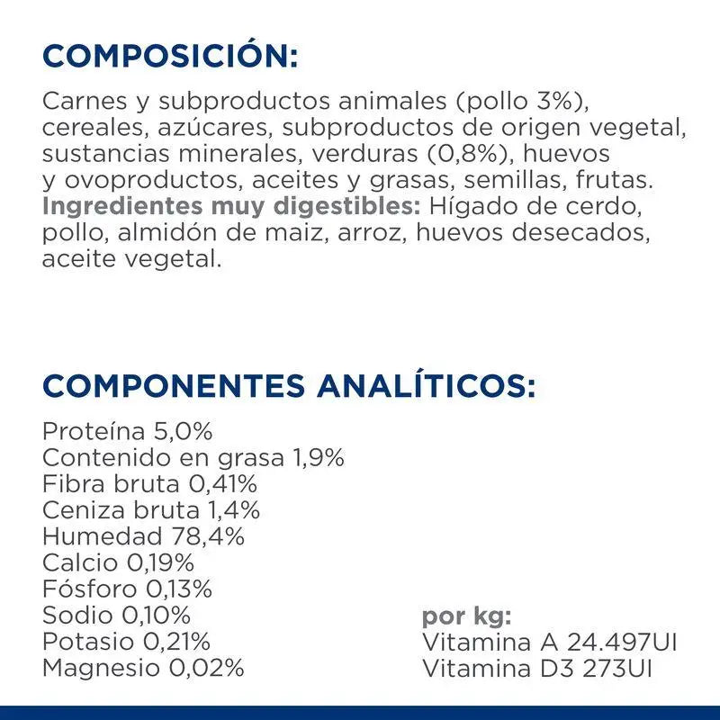 Hill's Canine i/d Low Fat Estofado con sabor a Pollo y Verduras 354g