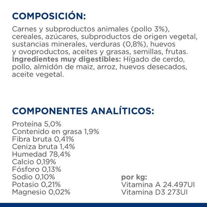 Hill's Canine i/d Low Fat Estofado con sabor a Pollo y Verduras 354g