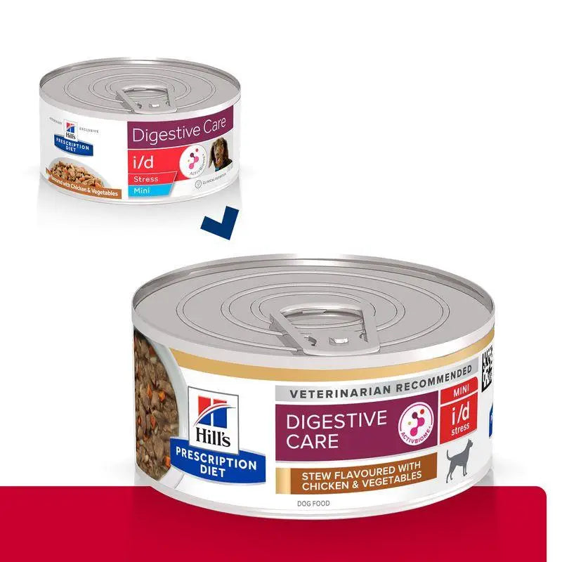 Hill's Canine i/d Stress Mini Estofado con sabor a Pollo y Verduras 156g