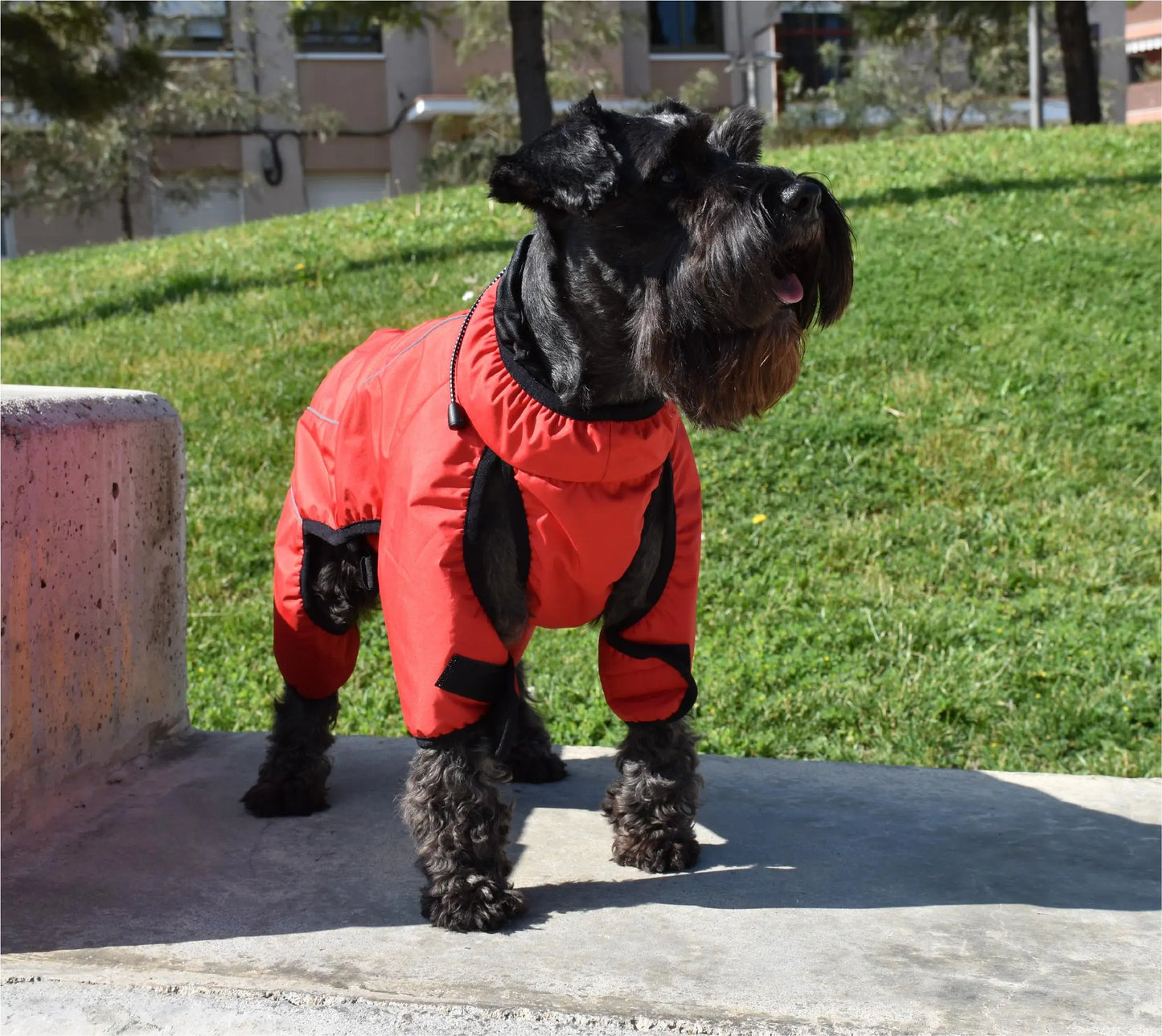 IMPERMEABLE CON FORRO POLAR LA TORMENTA PERFECTA ROJO