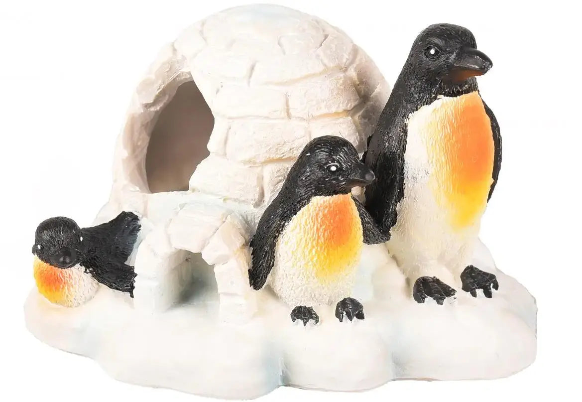 FLAMINGO ADORNO ACUARIO PINGÜINOS 10X8X6CM