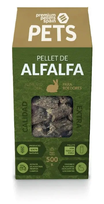 ALFALFA PELLETS 500GR PREMIUM