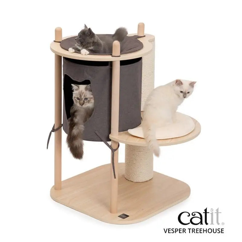 RASCADOR CATIT VESPER TREEHOUSE PEQUEÑO 59x57,5x86,5cm