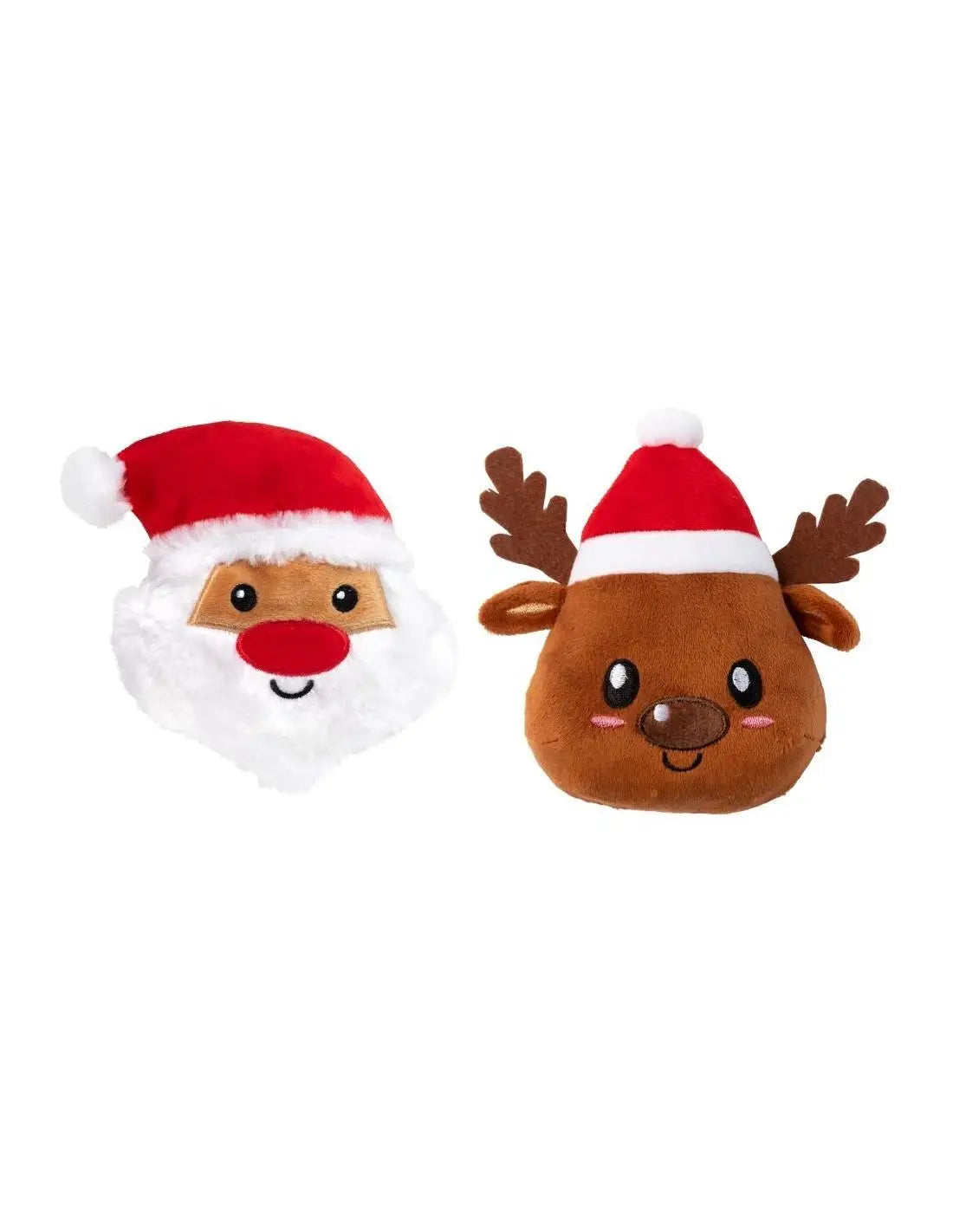 FuzzYard Juguete Navidad Dog Santa y Reno 2 Piezas