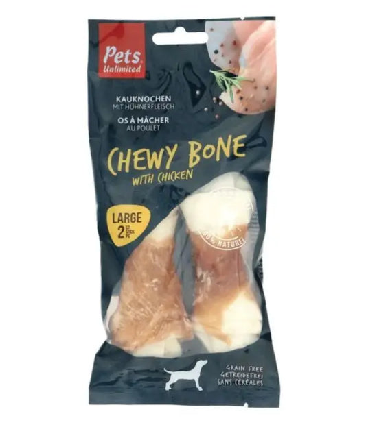 Snack Dog Pets Huesos masticables con pollo 90g