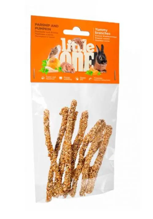 LITTLE ONE SNACK ROEDORES RAMAS CHIRIVIA Y CALABAZA 35G