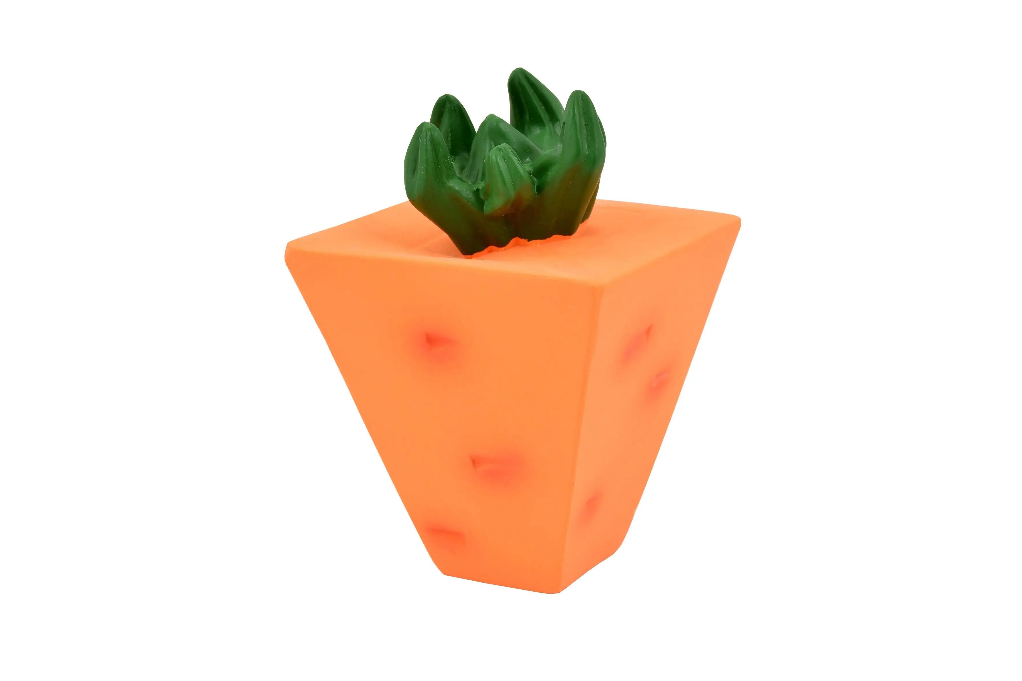 JUGUETE PERRO LATEX ZANAHORIA 12,5cm 