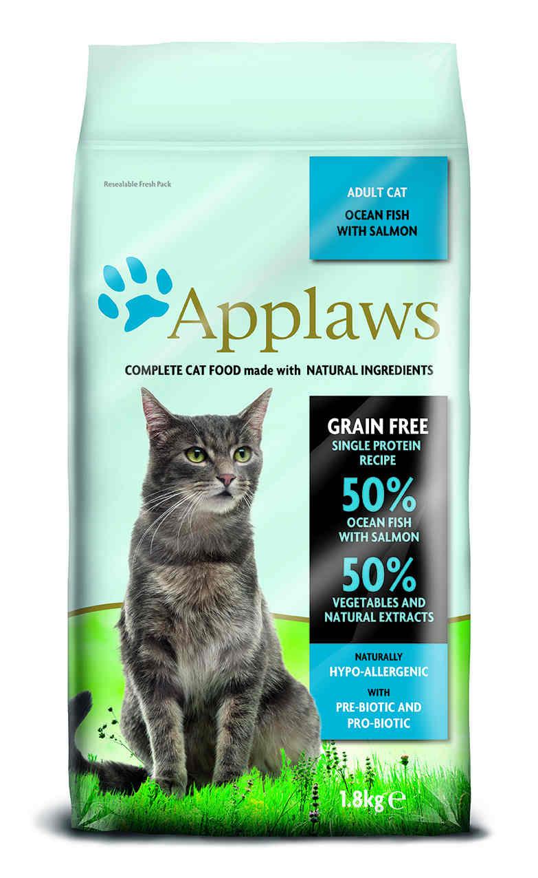 Applaws Cat Dry Adulto Pescado y Salmón 1,8kg