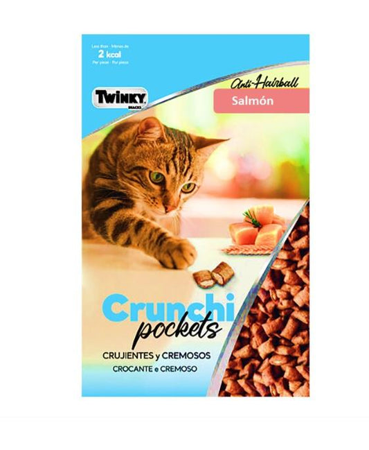 Snack Twinky Cat Crunchi Pockets Salmón 60gr