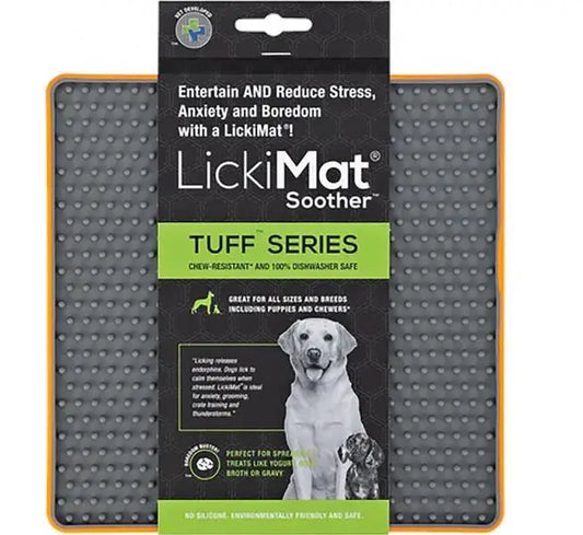 Lickimat Perro Tuff Soother Naranja 20x20x1.4cm