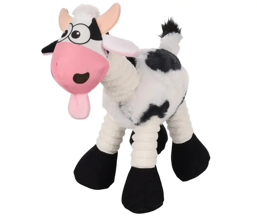 JUGUETE PERRO PELUCHE KUWA VACA 15,5x30x28CM
