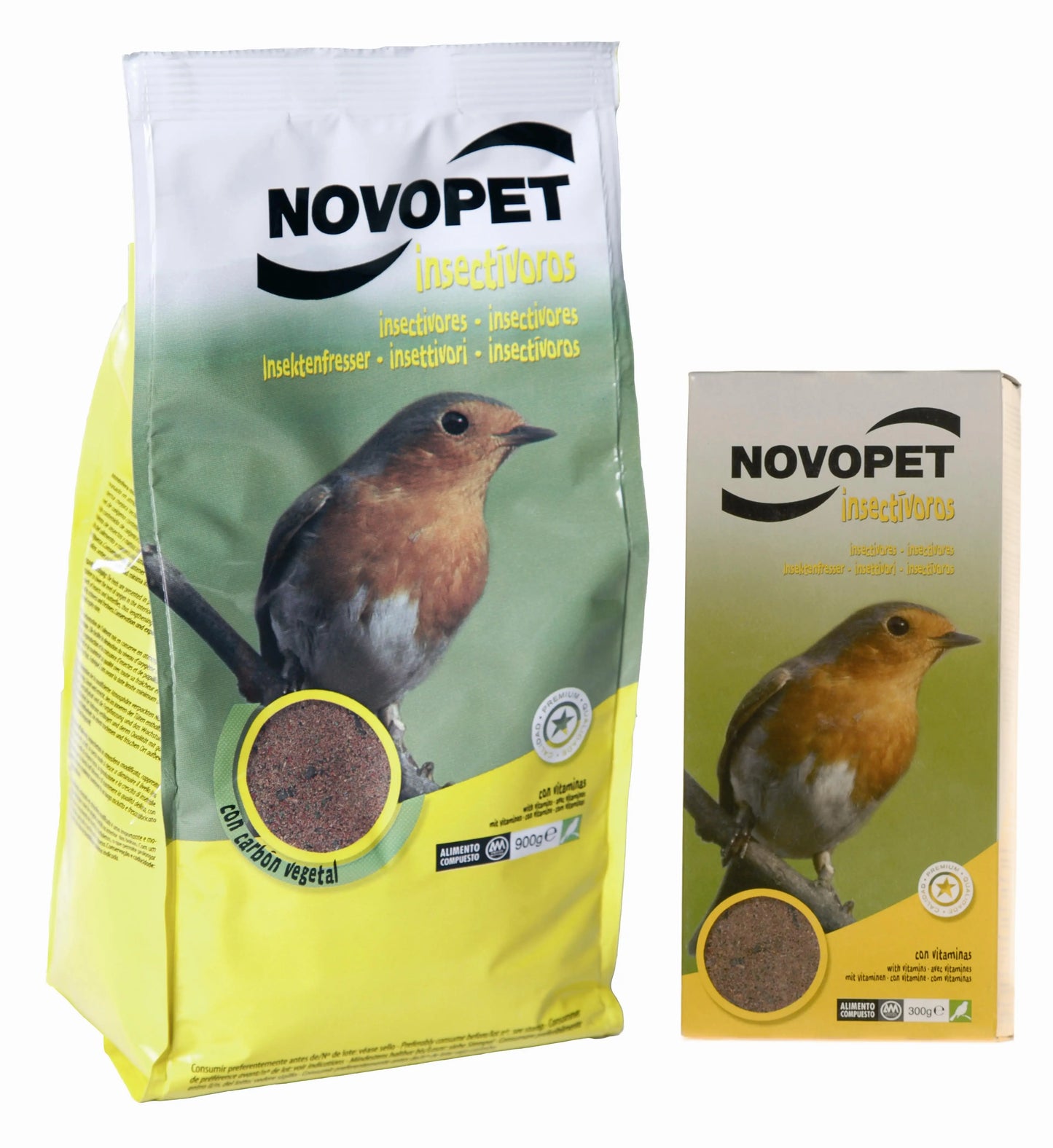 ALIMENTO INSECTIVOROS 300 GRS. NOVOPET