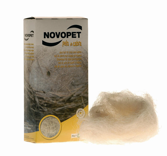 PELOTE BLANCO PARA NIDO CAJA 30 GRS. NOVOPET