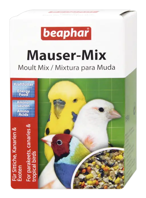 BEAPHAR MAUSER-MIX  MIXTURA PARA MUDA DE PLUMAS 150 g