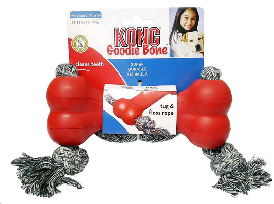 KONG goodie bone with rope extra medium