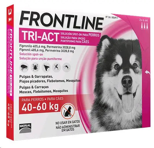 FRONTLINE TRI-ACT PERROS  3 PIPETAS