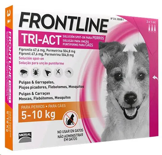 FRONTLINE TRI-ACT PERROS  3 PIPETAS