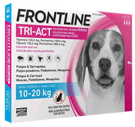 FRONTLINE TRI-ACT PERROS  3 PIPETAS