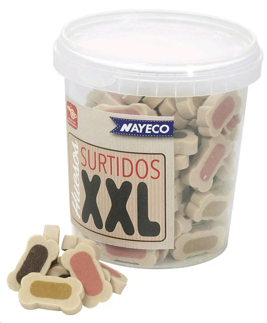 SNACK PARA PERROS HUESITOS NAYECO XXL 500G.BOTE