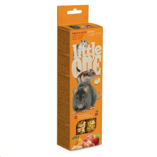 LITTLE ONE BARRITAS ROEDORES FRUTA Y FRUTOS SECOS 2X60GR