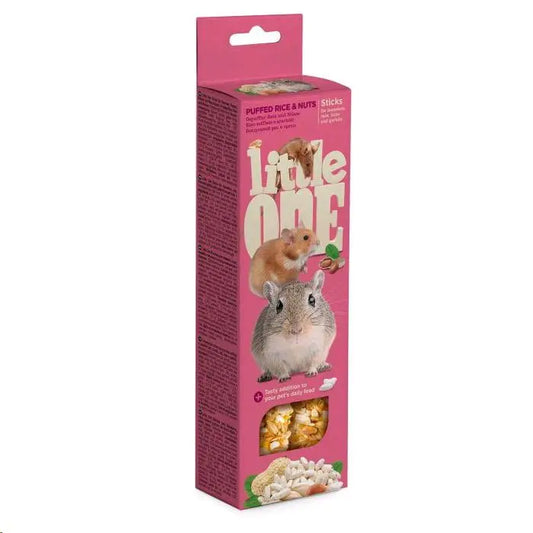 LITTLE ONE BARRITAS ROEDORES ARROZ INFLADO Y FRUTOS SECOS 2X55GR