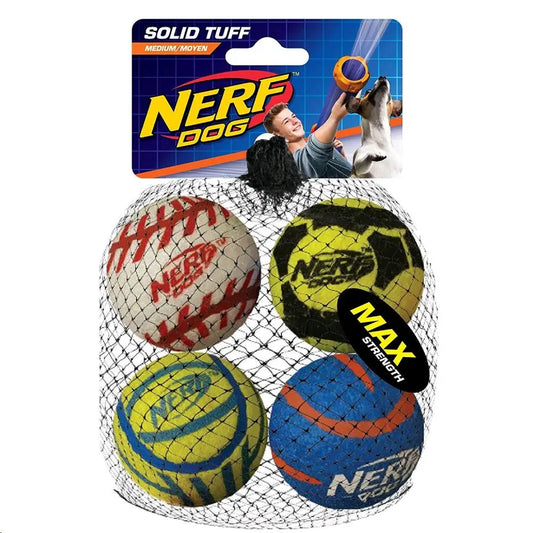 Juguete Nerf Solid Tuff Pelotas Deportes T-M 4 udes.