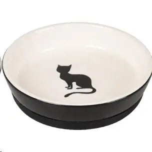 FLAMINGO COMEDERO CERAMICA GATO ANTIDESLIZANTE 14CM