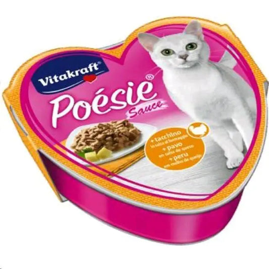 VITAKRAFT CAT POESIE EN SALSA 85GR PAVO EN SALSA DE QUESO