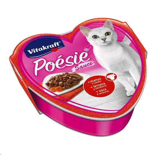 VITAKRAFT CAT POESIE EN SALSA 85GR TERNERA Y ZANAHORIA