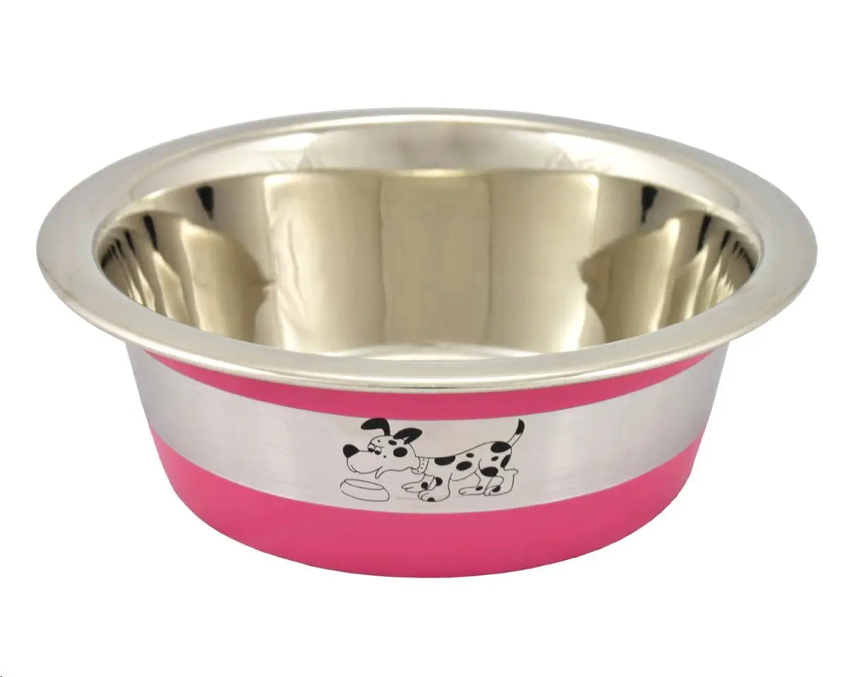 COMEDERO ANTIDESLIZANTE OSLO ROSA 0,38L