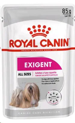 ROYAL CANIN EXIGENT CARE 85GR PERRO HUMEDO