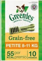 HUESO LIMP.GREENIES BLISTER 10 UDES.170 GR.PETITE GRAIN FREE
