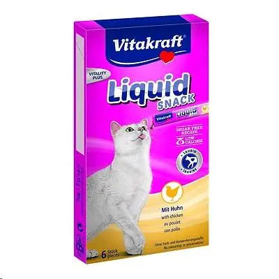 VITAKRAFT CAT LIQUID SNACK POLLO CON TAURINA 90GR