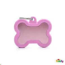 MY FAMILY HUESO ALUMINIO ROSA CON GOMA HTA01PINK