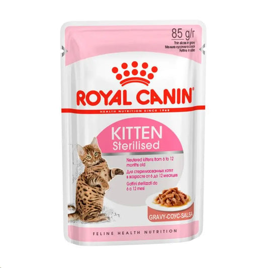 ROYAL CANIN KITTEN STERILIZED SALSA 85GR HUMEDO FHN