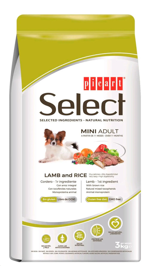 PICART SELECT DOG ADULT MINI LAMB & RICE