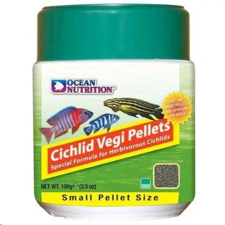 OCEAN NUTRICION CICHLID VEGI PELLETS SM 100GR