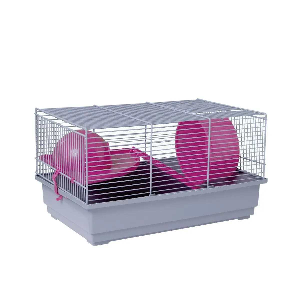 JAULA HAMSTER RUSO 114 GRIS (39x25,5x22 cm)