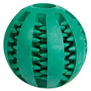 FLAMINGO JUGUETE PERRO PELOTA CAUCHO CON MENTA 7CM