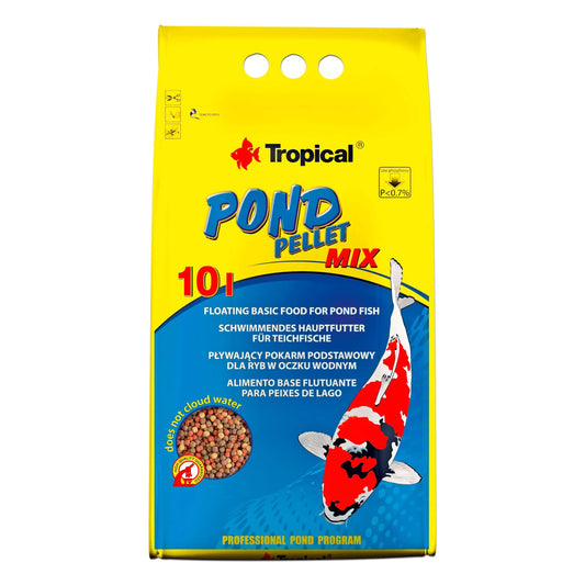 POND PELLET MIX BAG 10L 1300GRS.TROPICAL