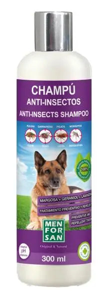 MENFORSAN CHAMPU ANTIINSECTOS(margosa, geraniol y lavandino) 300ml