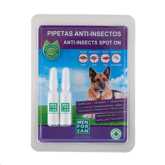 MENFORSAN PIPETA ANTIINSECTOS PARA PERROS (margosa, geraniol y lavandino)