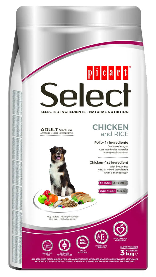 PICART SELECT DOG ADULT CHICKEN & RICE